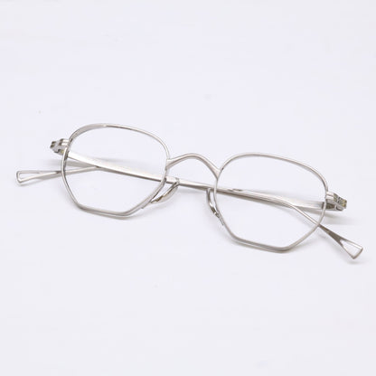 KameManNen KMN9919 TSH Silver Titanium Glasses Size 46X22-145