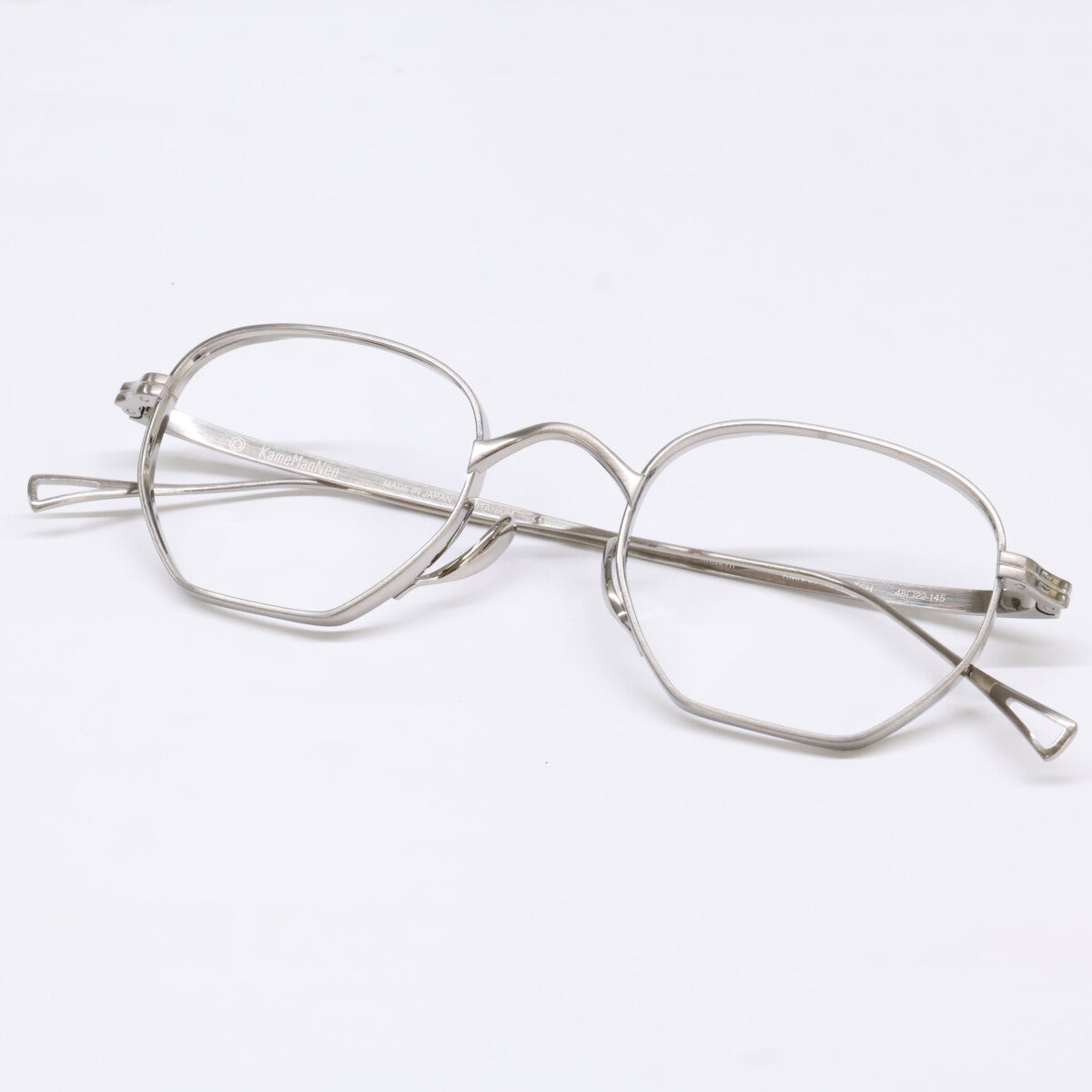 KameManNen KMN9919 TSH Silver Titanium Glasses Size 48X22-145