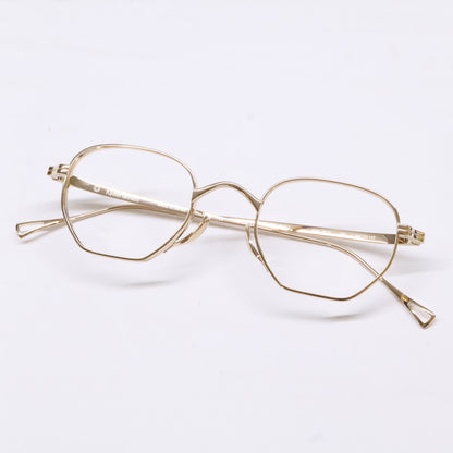 KameManNen KMN9919 GD Gold Titanium Glasses Size 46X22-145