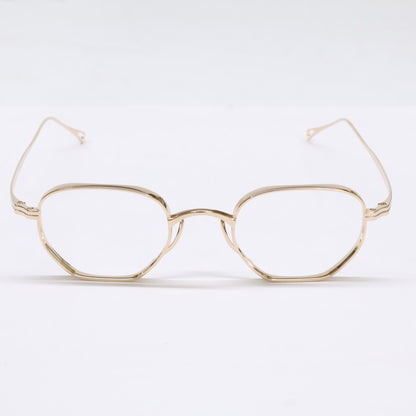 KameManNen KMN9919 GD Gold Titanium Glasses Size 46X22-145