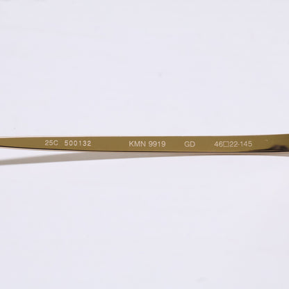 KameManNen KMN9919 GD Gold Titanium Glasses Size 46X22-145