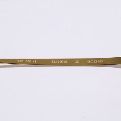 KameManNen KMN9919 GD Gold Titanium Glasses Size 46X22-145