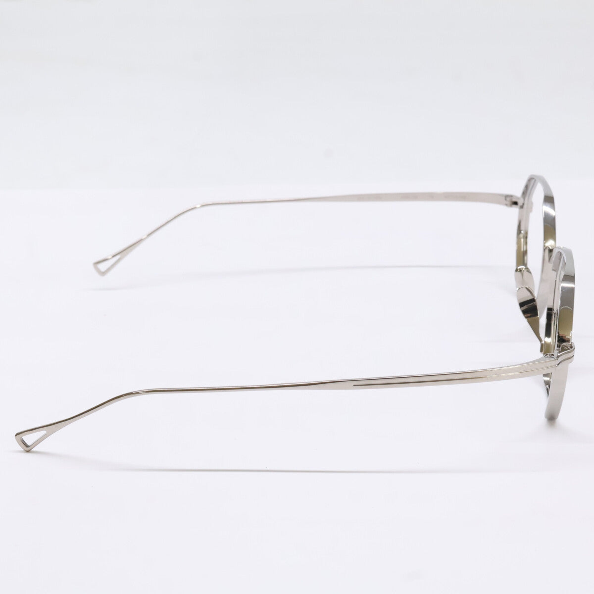 KameManNen KMN152 TS Octagon Silver Titanium Glasses Size 46X23-145