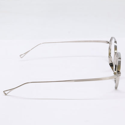 KameManNen KMN152 TS Octagon Silver Titanium Glasses Size 46X23-145
