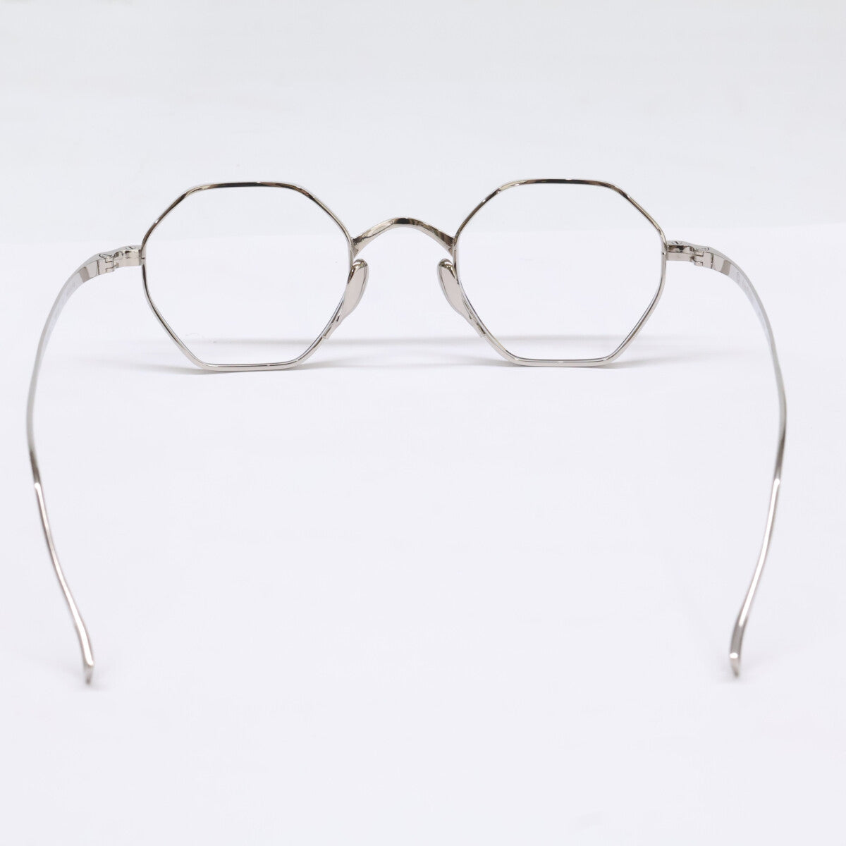 KameManNen KMN152 TS Octagon Silver Titanium Glasses Size 44X23-145