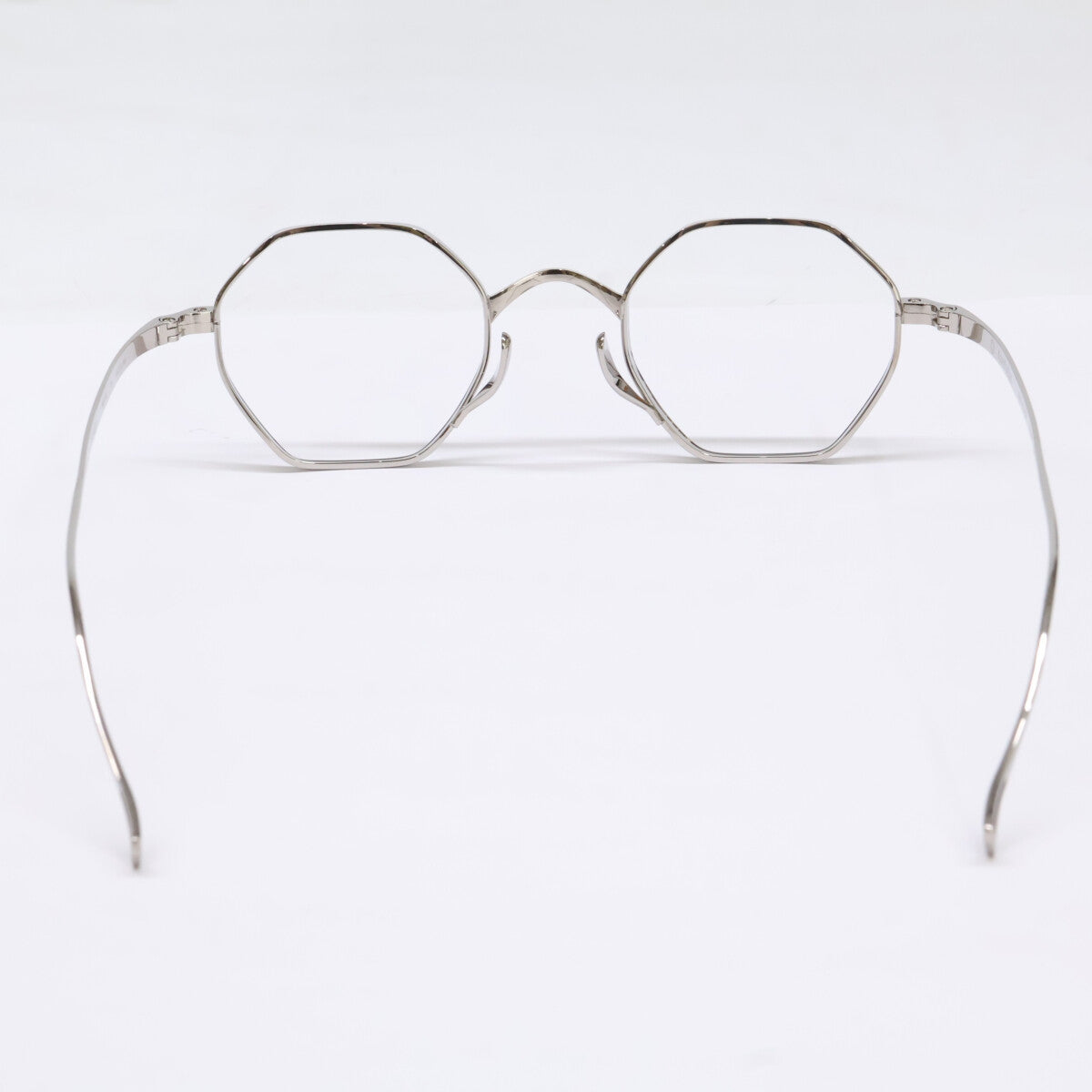 KameManNen KMN152 TS Octagon Silver Titanium Glasses Size 44X23-145