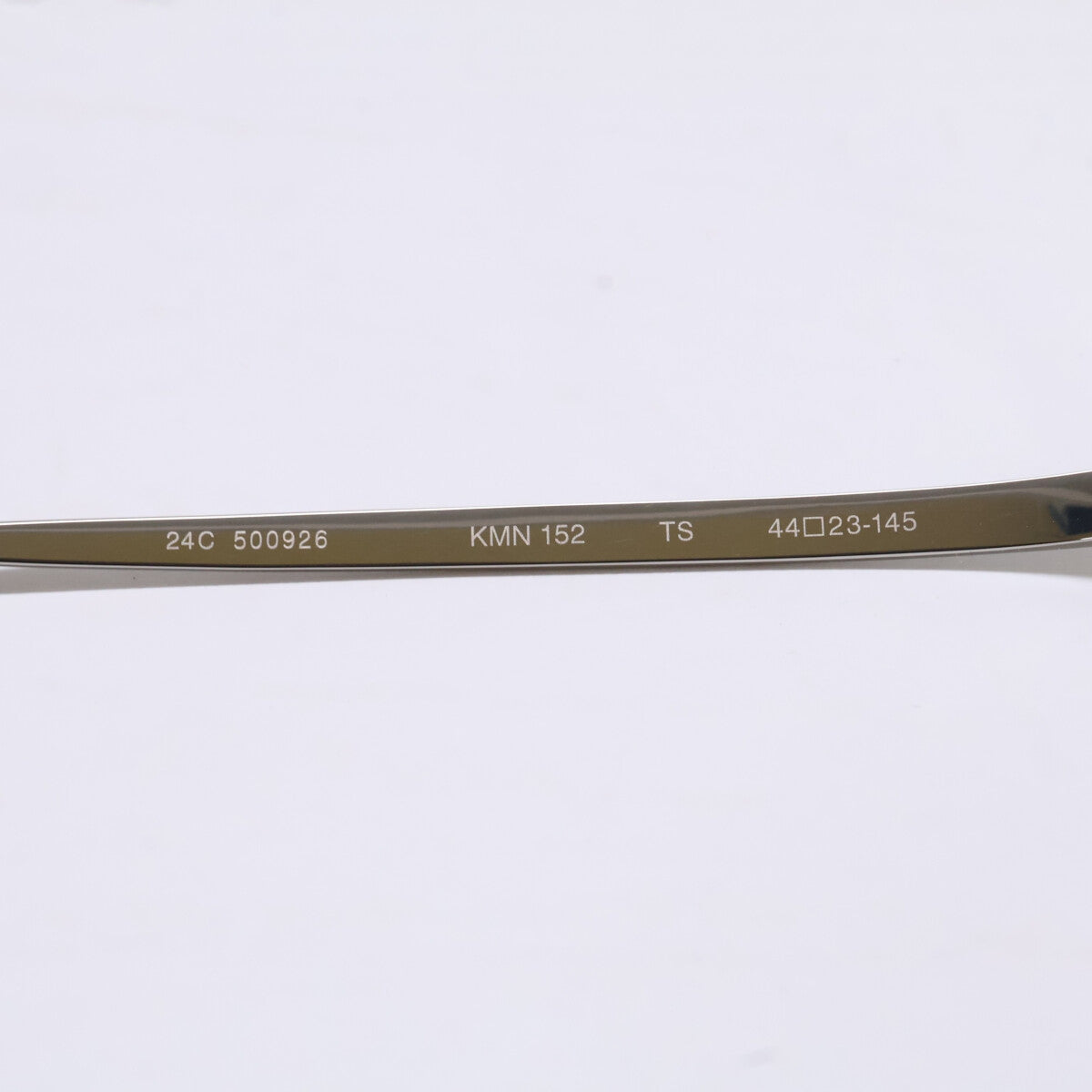 KameManNen KMN152 TS Octagon Silver Titanium Glasses Size 44X23-145