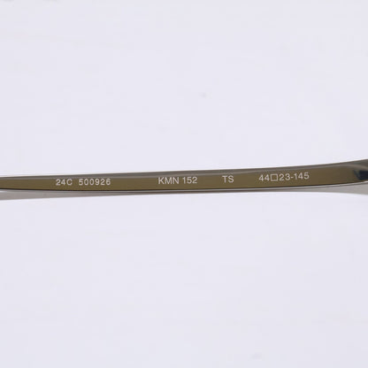 KameManNen KMN152 TS Octagon Silver Titanium Glasses Size 44X23-145