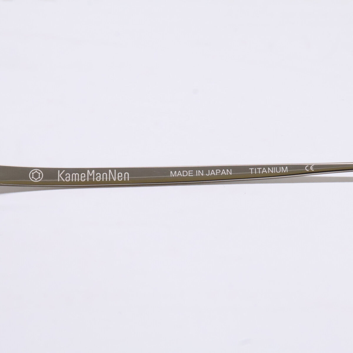KameManNen KMN152 TS Octagon Silver Titanium Glasses Size 44X23-145