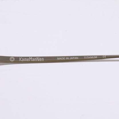 KameManNen KMN152 TS Octagon Silver Titanium Glasses Size 44X23-145