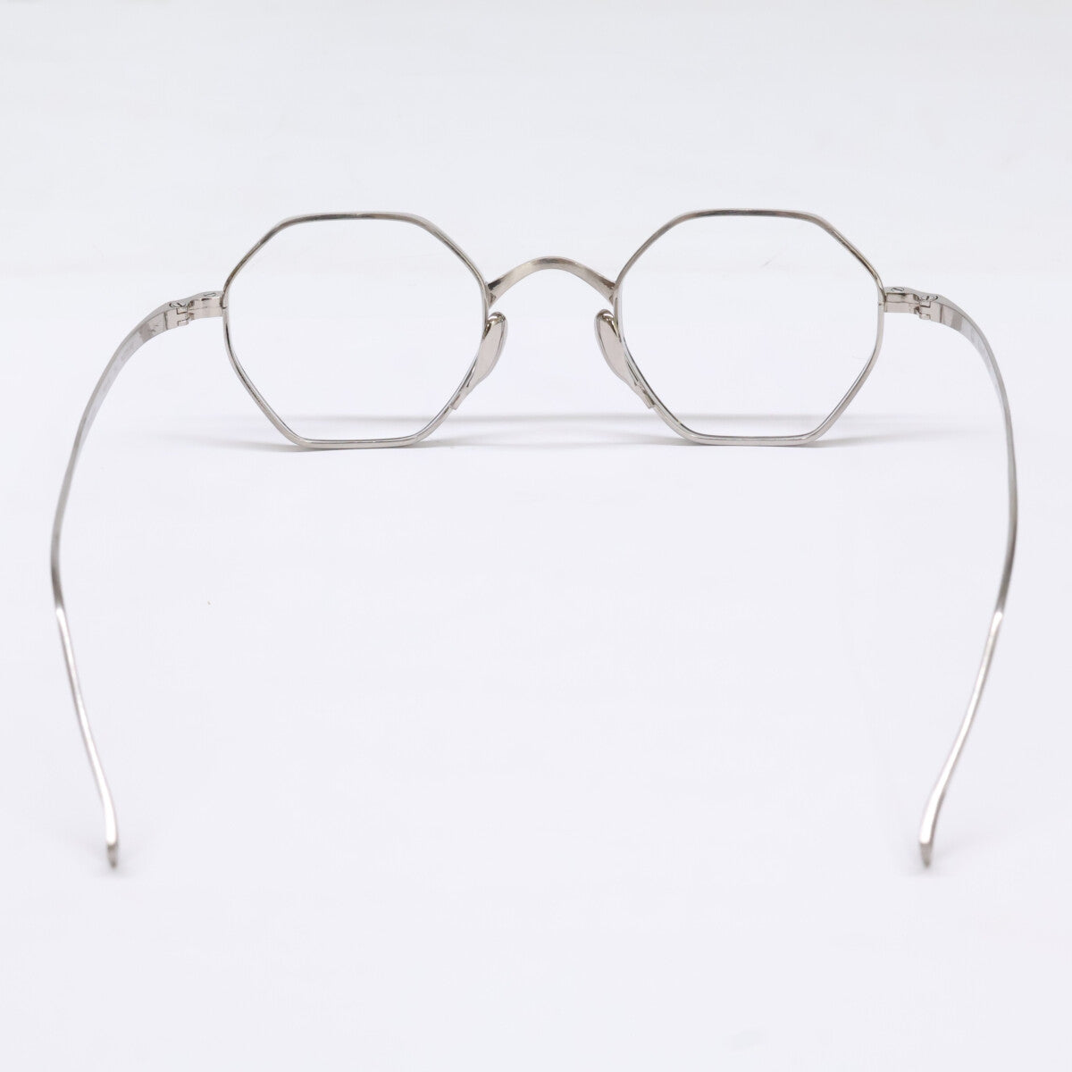 KameManNen KMN152 Octagon Eyeglasses Silver Size 44X23-145