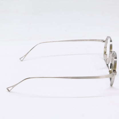 KameManNen KMN152 Octagon Eyeglasses Silver Size 44X23-145