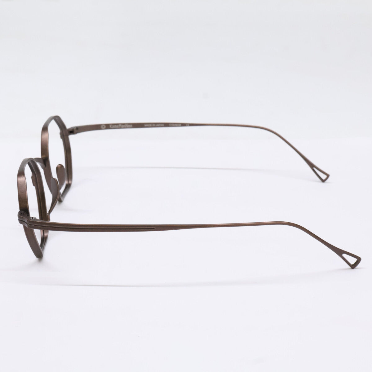 KameManNen KMN152 Octagon Eyeglasses Brown Size 44X23-145