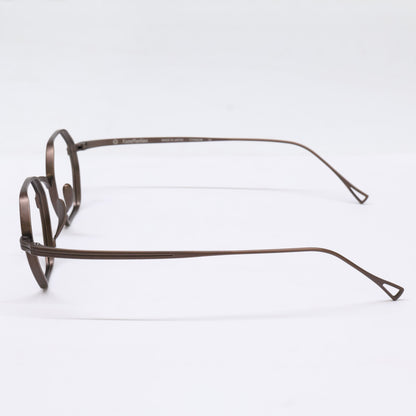 KameManNen KMN152 Octagon Eyeglasses Brown Size 44X23-145