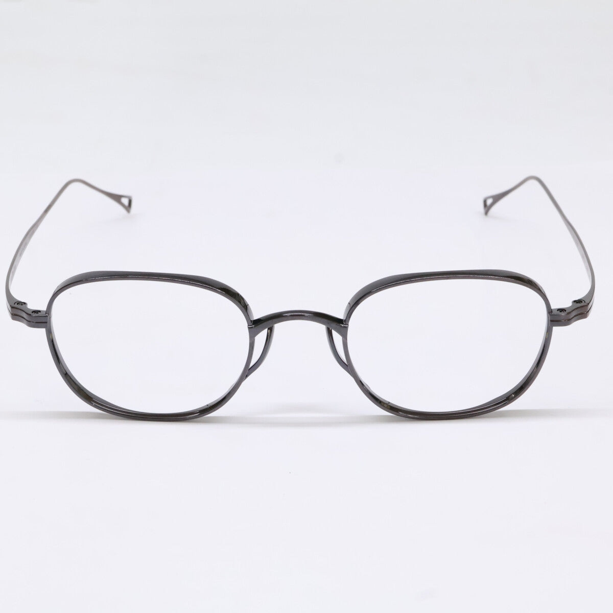 KameManNen KMN114 Square Eyeglasses Brown Size 48X22-145