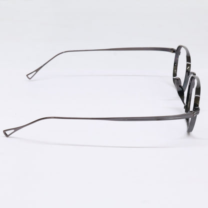 KameManNen KMN114 Square Eyeglasses Brown Size 48X22-145