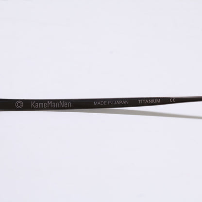 KameManNen KMN114 Square Eyeglasses Brown Size 48X22-145