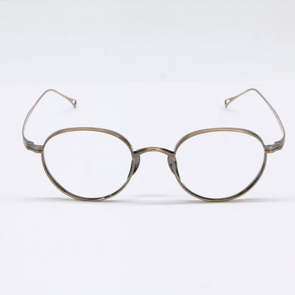 KameManNen KMN113 Boston Antique Gold Glasses Size 48X21-145