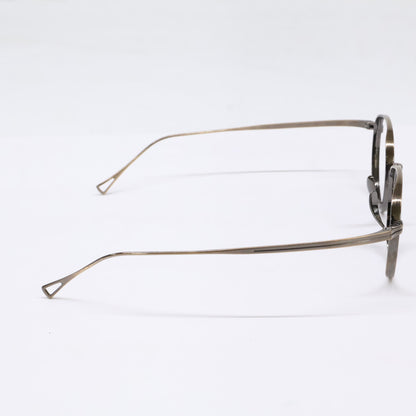 KameManNen KMN113 Boston Antique Gold Glasses Size 48X21-145