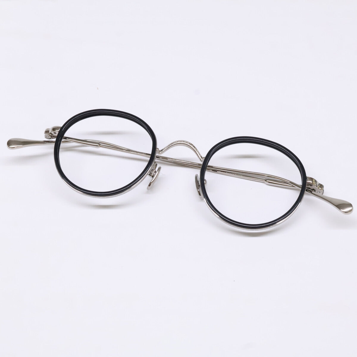 KameManNen KMN139 Eyeglasses Black/Silver Size 43X24-143