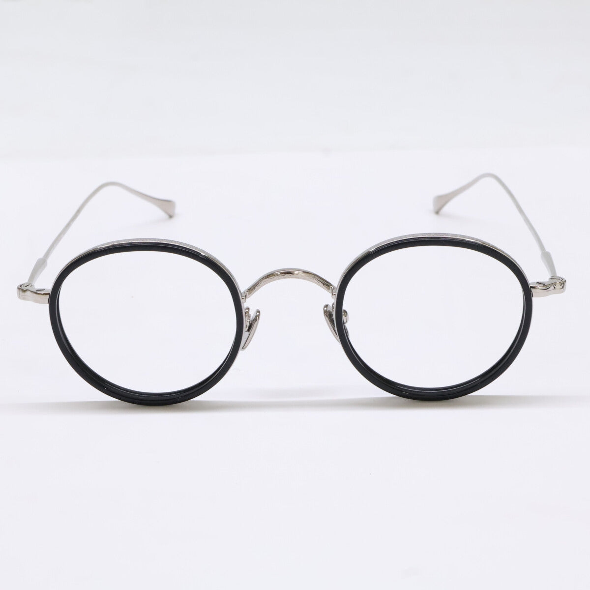 KameManNen KMN139 Eyeglasses Black/Silver Size 43X24-143