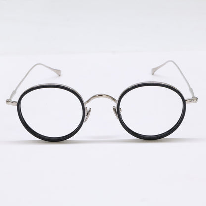 KameManNen KMN139 Eyeglasses Black/Silver Size 43X24-143