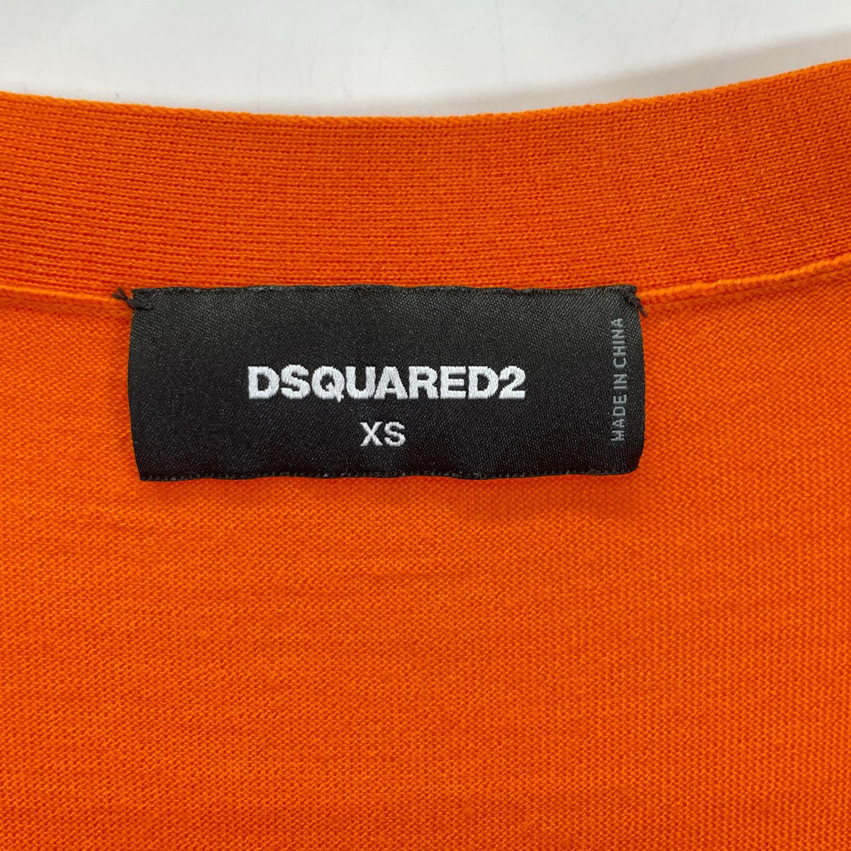 DSQUARED2 S75HA1148 Oversized Patch Cardigan Orange Size XS