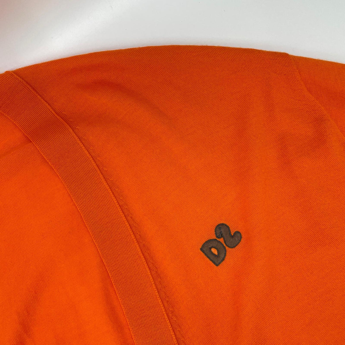 DSQUARED2 S75HA1148 Oversized Patch Cardigan Orange Size XS