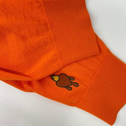 DSQUARED2 S75HA1148 Oversized Patch Cardigan Orange Size XS