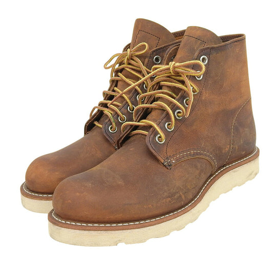 Red Wing 9111 6-inch Classic Round Boots Brown Size 6.5D(US)