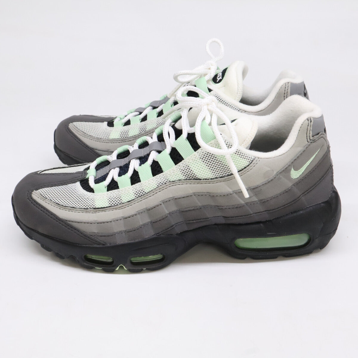 NIKE CD7495-101 Air Max 95 Sneakers White/Mint Size 25.5
