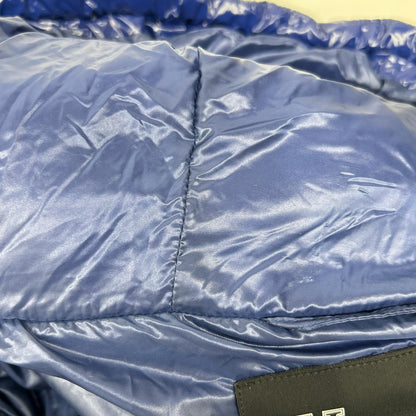 HERNO PI1350D Gloss Belted Padded Down Jacket Blue Size 40