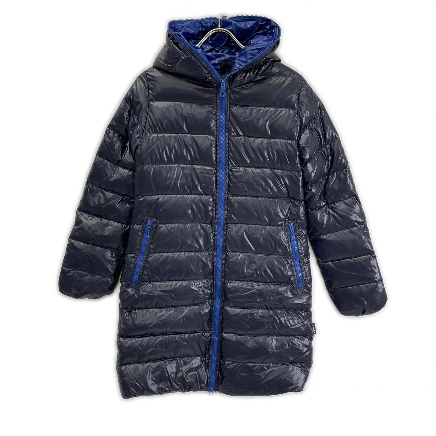DUVETICA ACE Long Down Coat Black/Blue Size 42