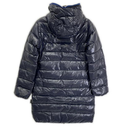 DUVETICA ACE Long Down Coat Black/Blue Size 42