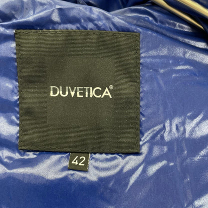 DUVETICA ACE Long Down Coat Black/Blue Size 42
