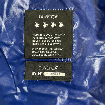 DUVETICA ACE Long Down Coat Black/Blue Size 42