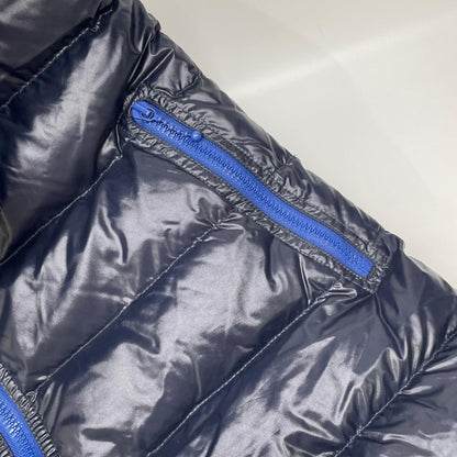 DUVETICA ACE Long Down Coat Black/Blue Size 42