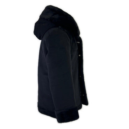 MRC MRC146-LAB049 Mouton Wrap Hooded Coat Size IV