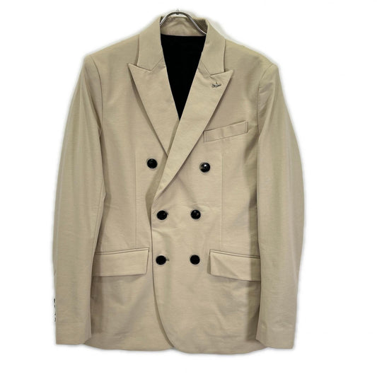 1piu1uguale3 COMFY Double Breasted Blazer Beige Size IV