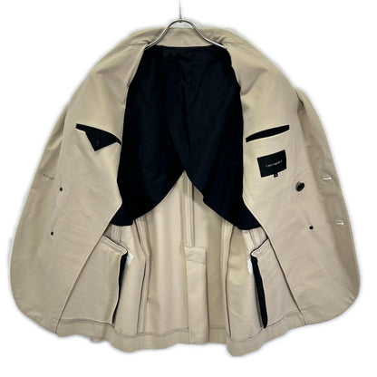 1piu1uguale3 COMFY Double Breasted Blazer Beige Size IV