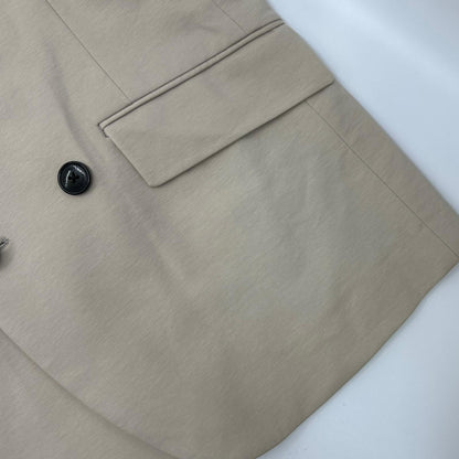 1piu1uguale3 COMFY Double Breasted Blazer Beige Size IV
