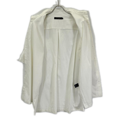 1piu1uguale3 Oversized Back Rubber Logo Shirt Ivory Size VI