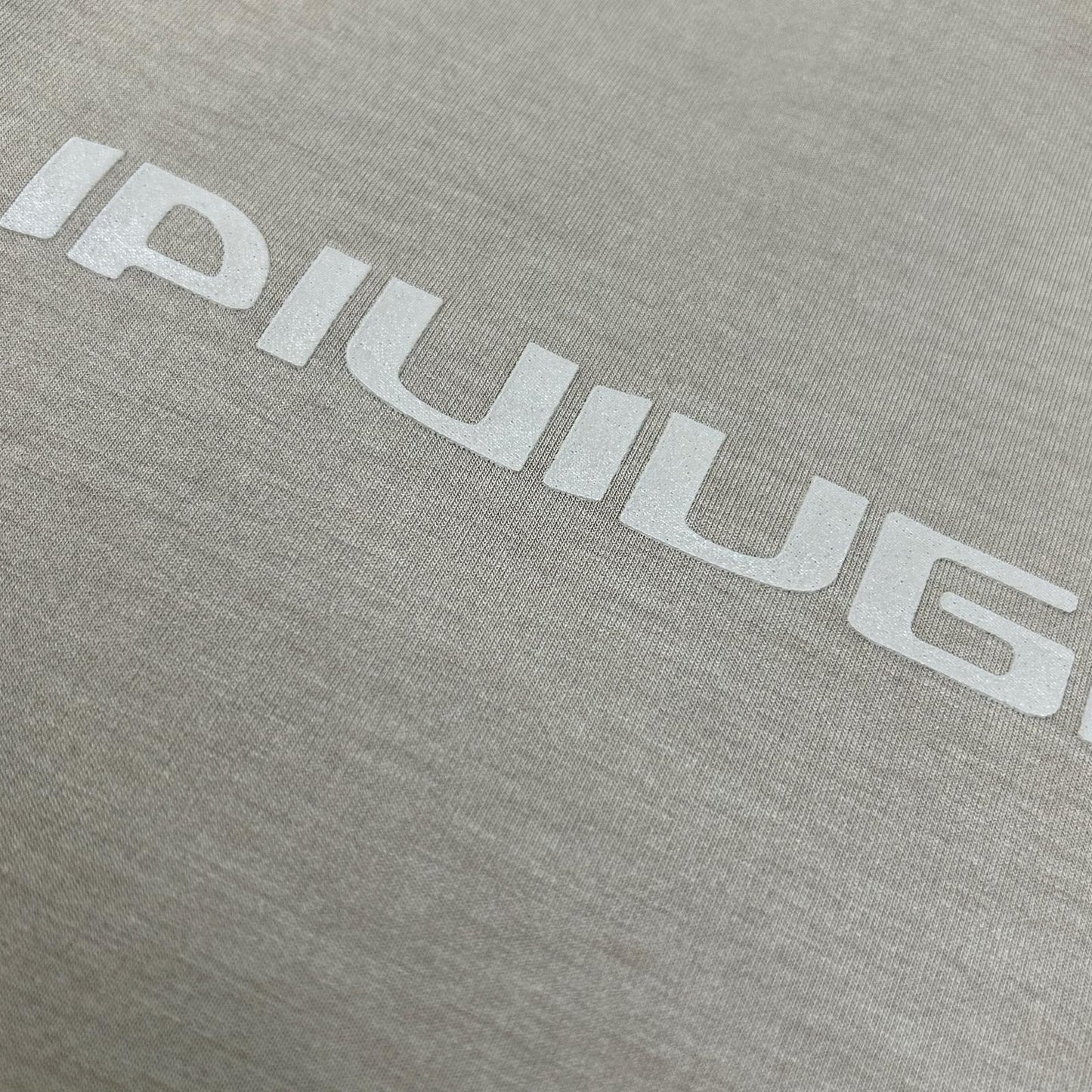 1piu1uguale3 Khaki S/S Big Crew Logo T-Shirt Size III