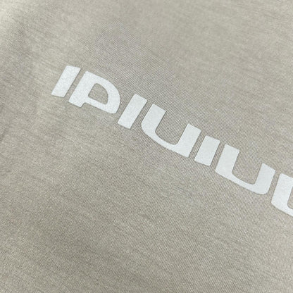 1piu1uguale3 Khaki S/S Big Crew Logo T-Shirt Size VII