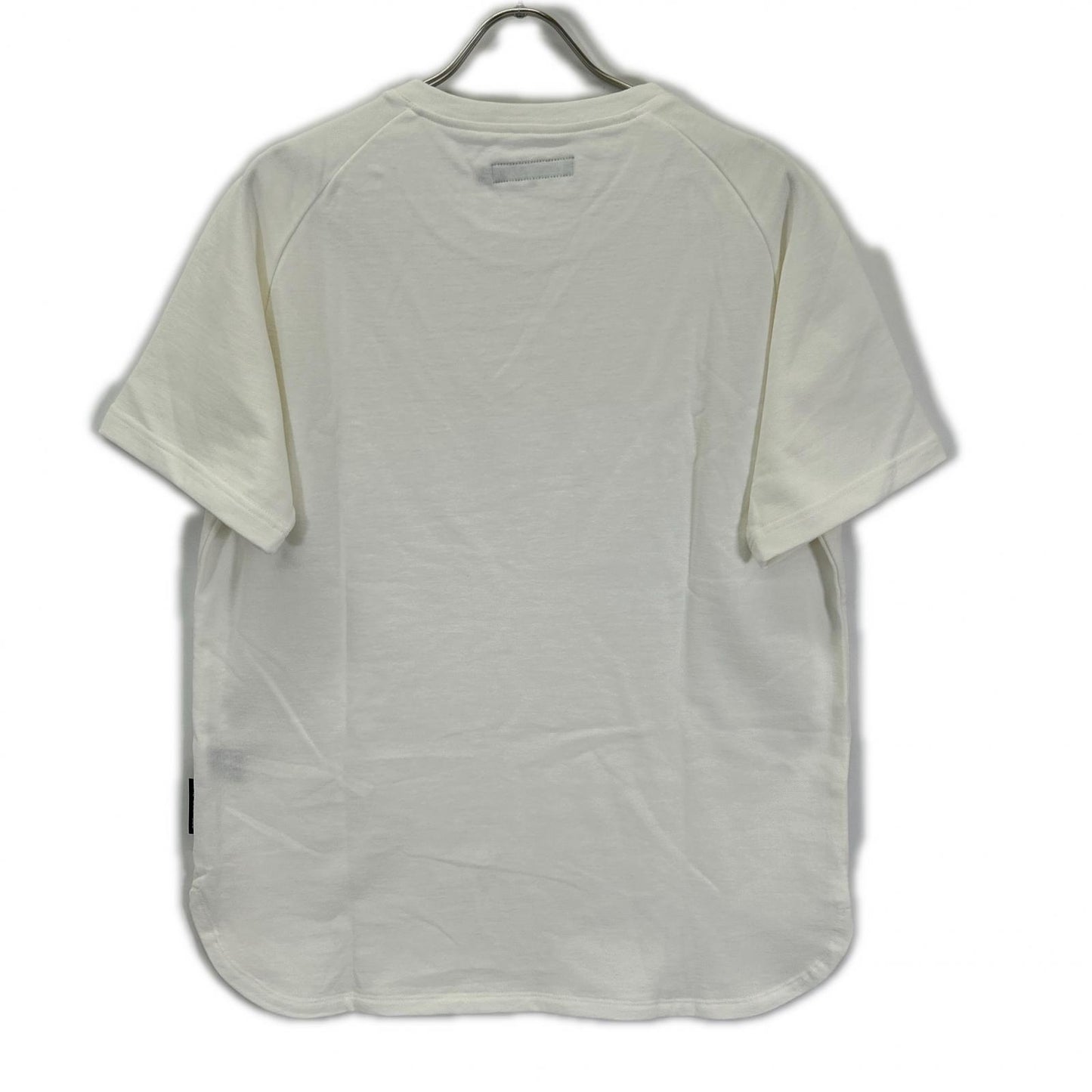 1piu1uguale3 White Round Big Side Slit T-Shirt Size V