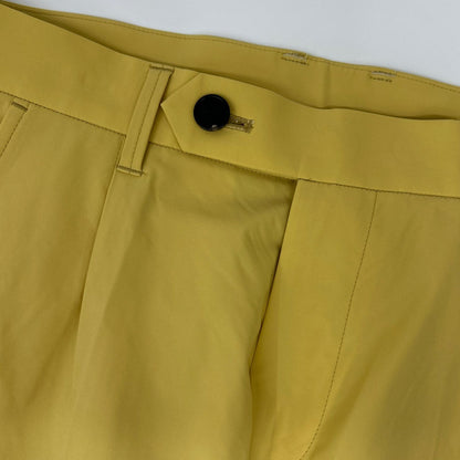 1piu1uguale3 Yellow Polyester Comfy Slacks Pants Size IV