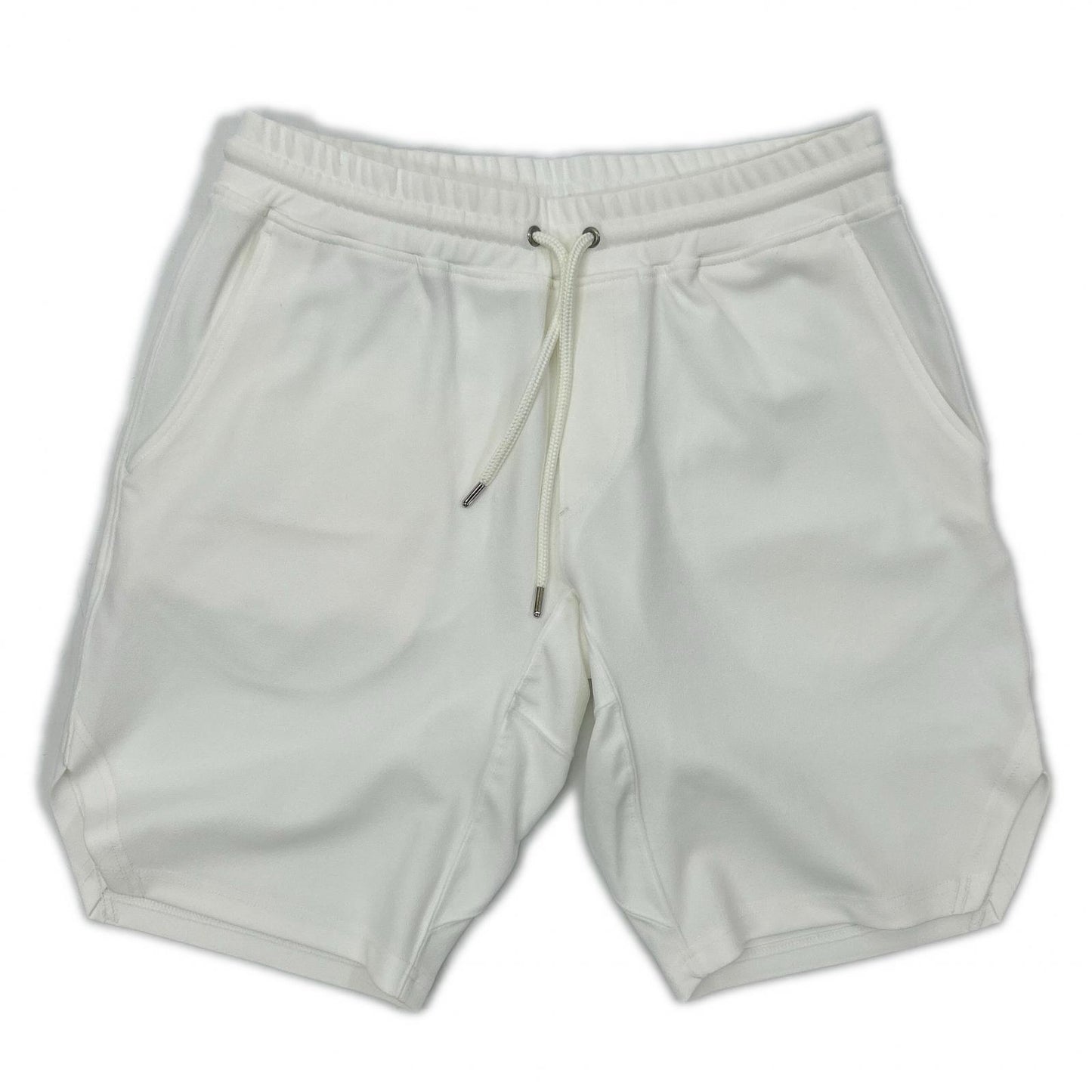 1piu1uguale3 White Polyester Wide Sweat Shorts Sweatshirt Size IV