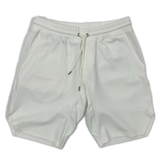 1piu1uguale3 White Polyester Wide Sweat Shorts Sweatshirt Size IV