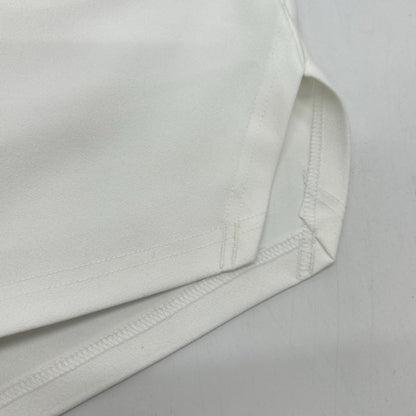 1piu1uguale3 White Polyester Wide Sweat Shorts Sweatshirt Size IV