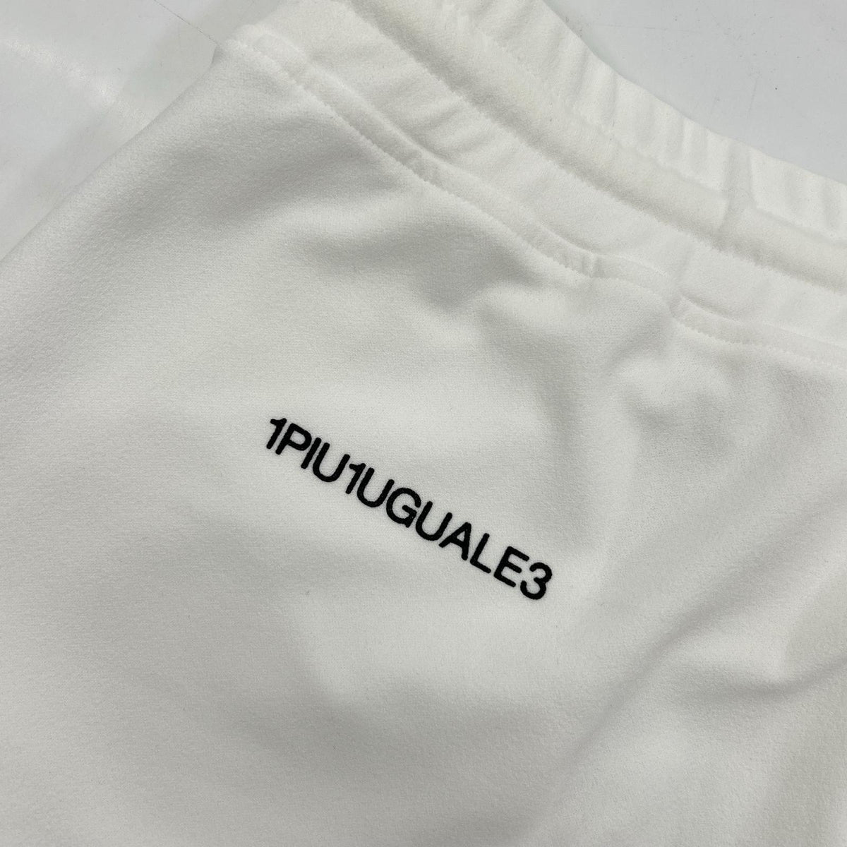 1piu1uguale3 White Polyester Wide Sweat Shorts Sweatshirt Size IV